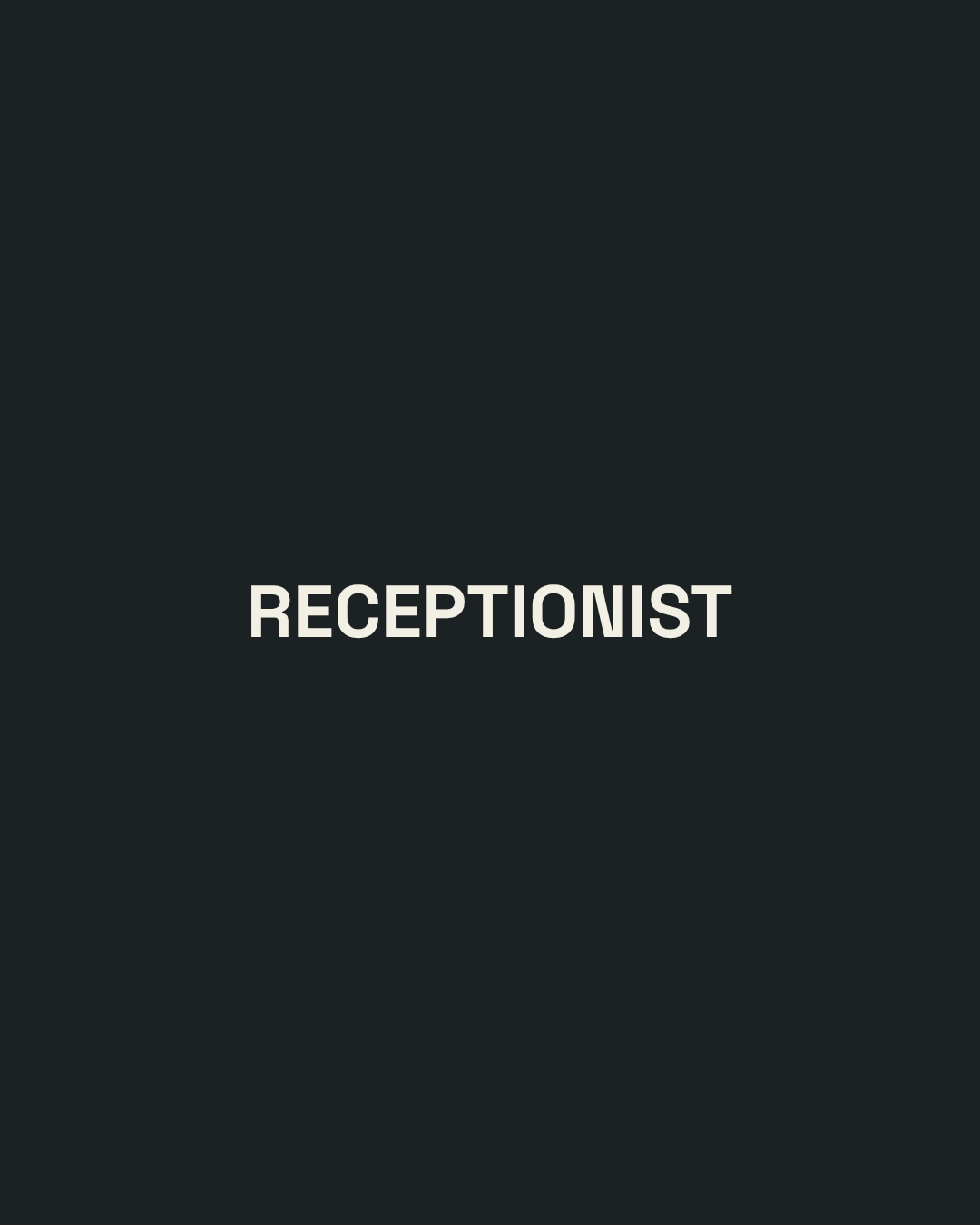 Receptionist